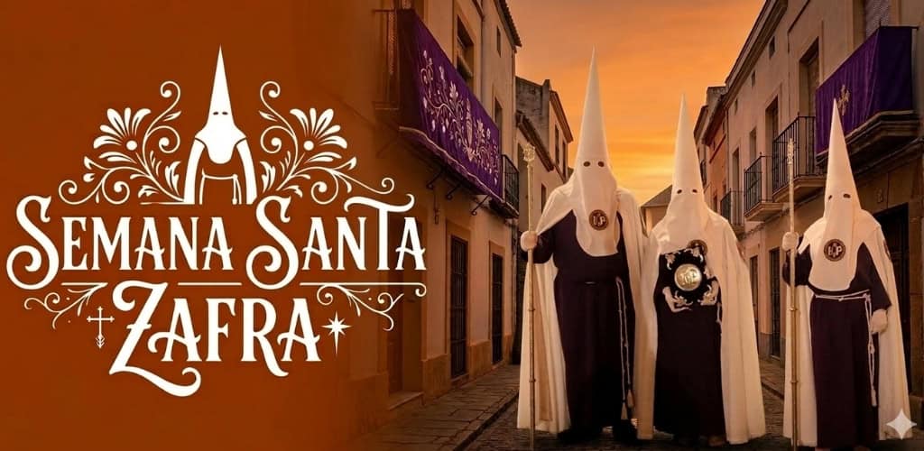 Ilustración publicitaria de la nueva app de la Semana Santa de Zafra