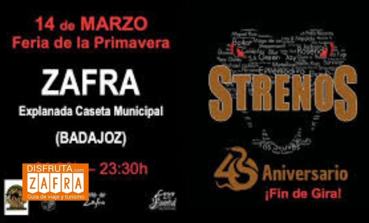 Strenos Rock Band Strenos Rock Band en la Feria de Primavera 2026 en Zafra